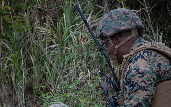 7th Communication Battalion Marines set up during Stormbreaker 26.2