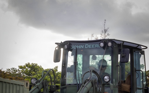 7th Communication Battalion Marines set up during Stormbreaker 26.2