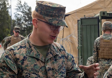 7th Communication Battalion Marines establish field communication capabilities during Stormbreaker 26.2