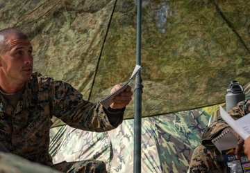 7th Communication Battalion Marines establish field communication capabilities during Stormbreaker 26.2