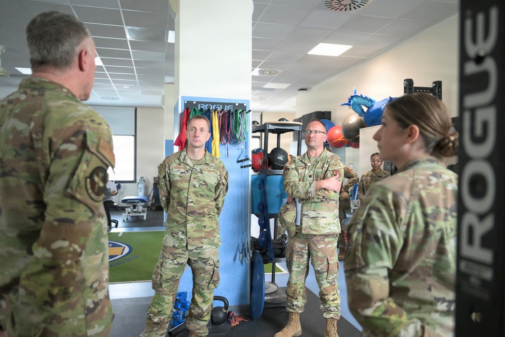 Col. Nathan Schwamburger visits 31 FW