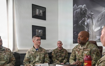Air Force Installation and Mission Support Center chief engages with Airmen during visit to Spangdahlem Air Base