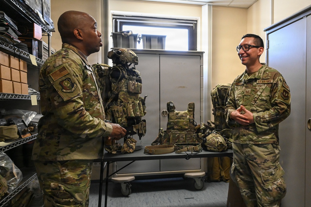 Air Force Installation and Mission Support Center chief engages with Airmen during visit to Spangdahlem Air Base