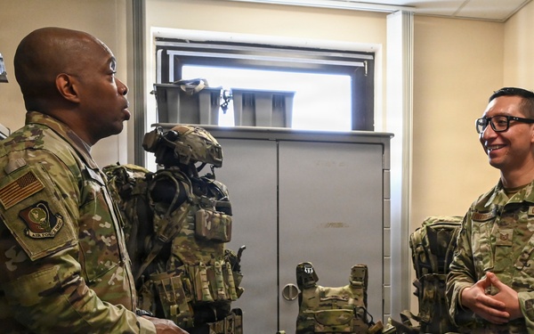Air Force Installation and Mission Support Center chief engages with Airmen during visit to Spangdahlem Air Base