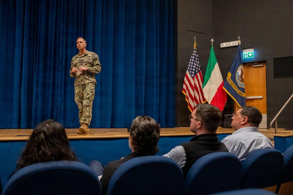 NAVFAC EURAFCENT Hosts an All Hands Call