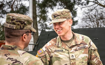 SSG Johnson Re-enlists with 10th AAMDC