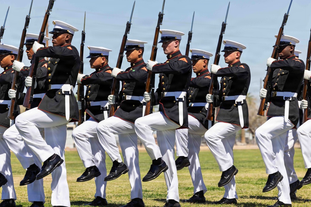 United States Marine Corps Silent Drill Platoon Performance at MCAS Yuma