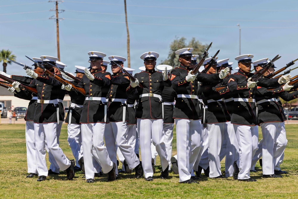 United States Marine Corps Silent Drill Platoon Performance at MCAS Yuma