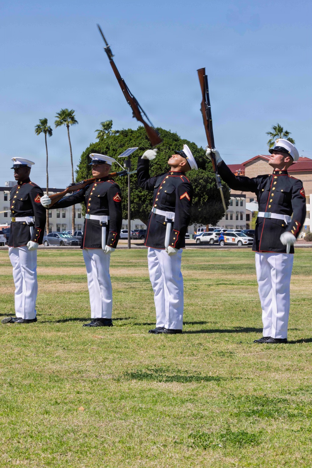 United States Marine Corps Silent Drill Platoon Performance at MCAS Yuma