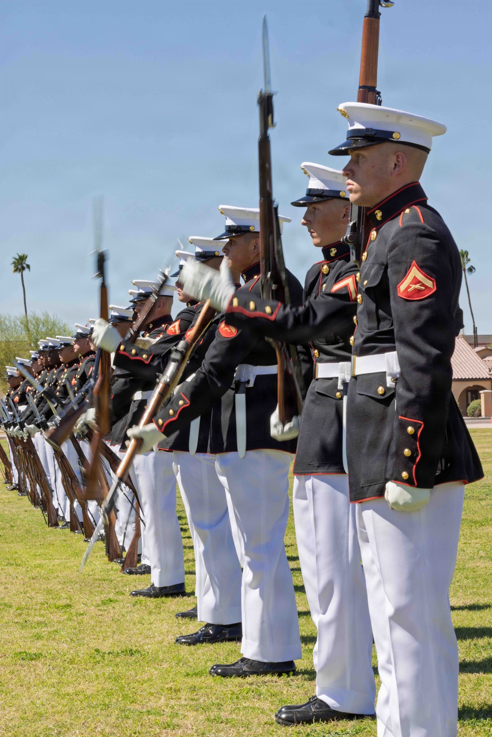United States Marine Corps Silent Drill Platoon Performance at MCAS Yuma