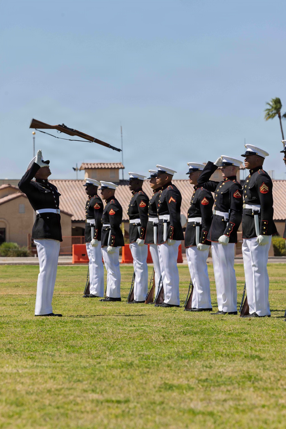 United States Marine Corps Silent Drill Platoon Performance at MCAS Yuma