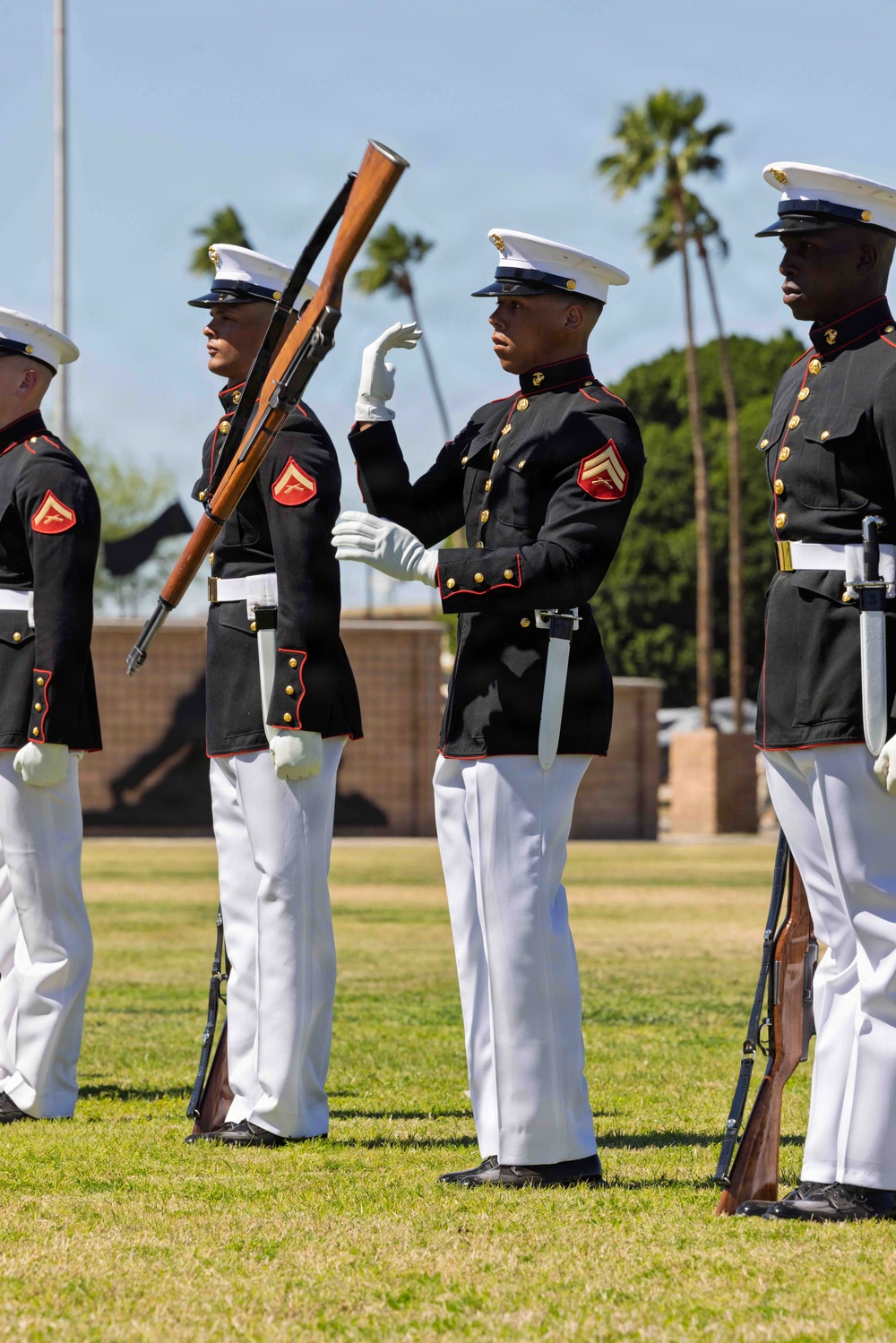 United States Marine Corps Silent Drill Platoon Performance at MCAS Yuma