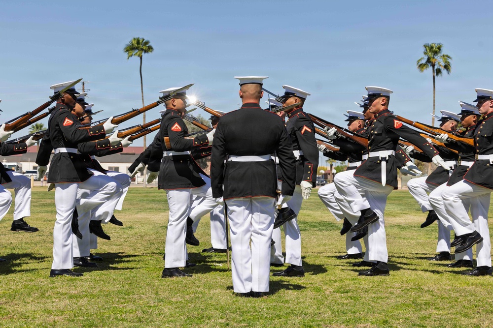 United States Marine Corps Silent Drill Platoon Performance at MCAS Yuma