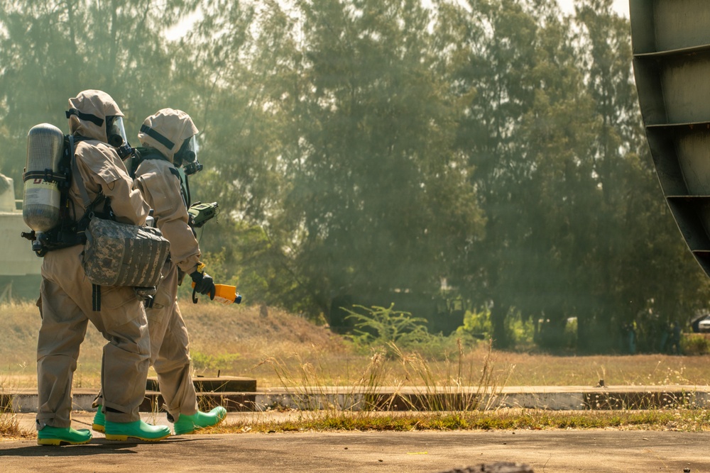 Task Force Ashland CBRN Marines Conduct CBRN SMEE During Exercise Cobra Gold 2026