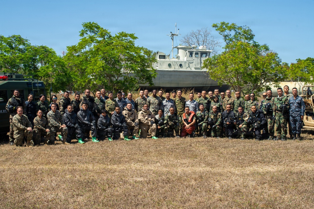 Task Force Ashland CBRN Marines Conduct CBRN SMEE During Exercise Cobra Gold 2026