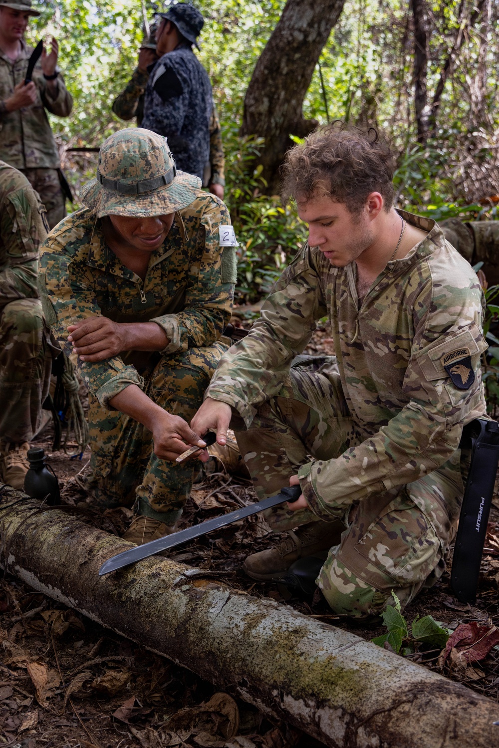 Jungle Operations Training Course - Panama: Machete techniques
