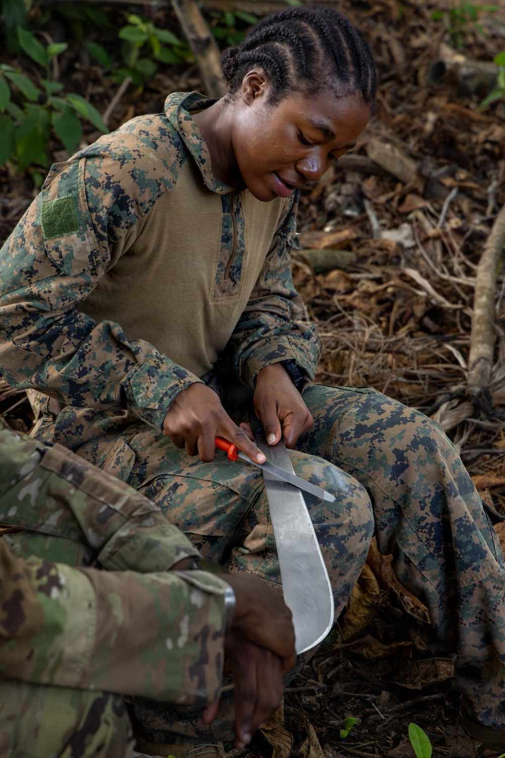 Jungle Operations Training Course - Panama: Machete techniques