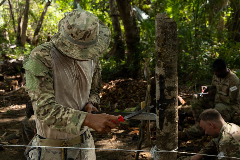 Jungle Operations Training Course - Panama: Machete techniques