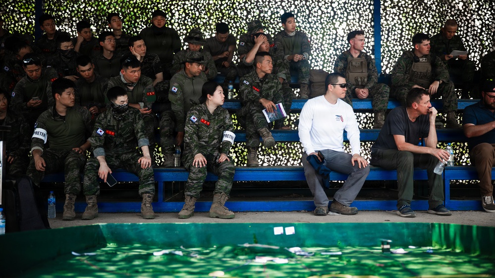 Task Force Ashland Marines, Sailors Conduct Combined Arms Live Fire Exercise Rehearsal After Action Brief During Exercise Cobra Gold 26