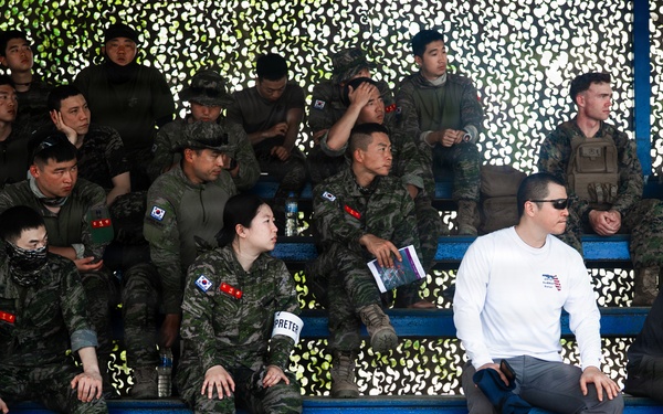 Task Force Ashland Marines, Sailors Conduct Combined Arms Live Fire Exercise Rehearsal After Action Brief During Exercise Cobra Gold 26