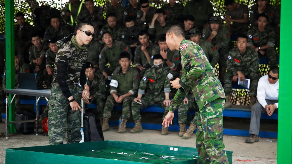 Task Force Ashland Marines, Sailors Conduct Combined Arms Live Fire Exercise Rehearsal After Action Brief During Exercise Cobra Gold 26