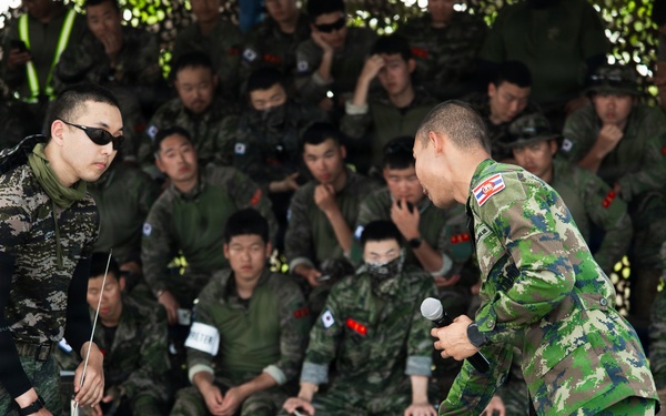 Task Force Ashland Marines, Sailors Conduct Combined Arms Live Fire Exercise Rehearsal After Action Brief During Exercise Cobra Gold 26