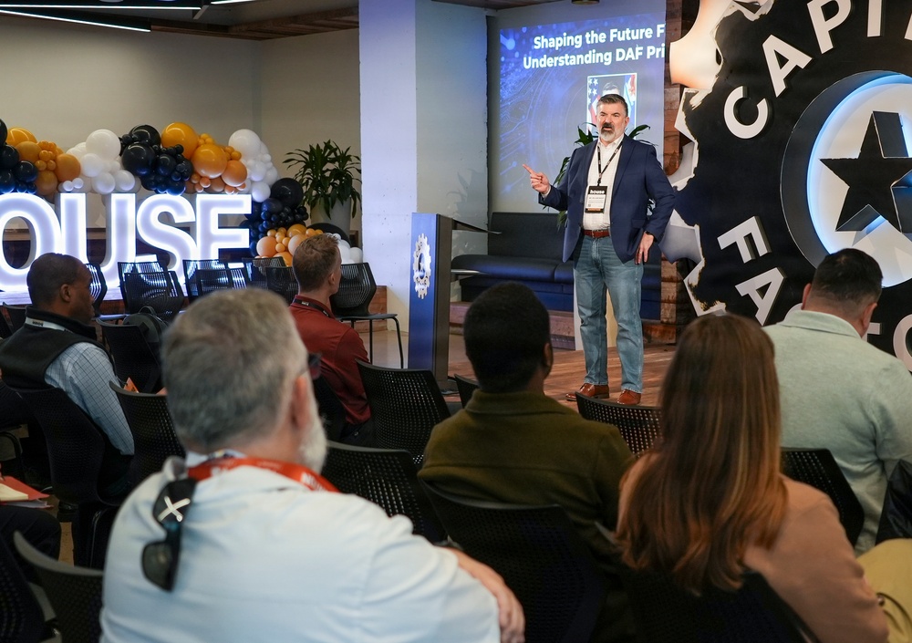 DAF acquisition leader speaks at Capital Factory House in Austin