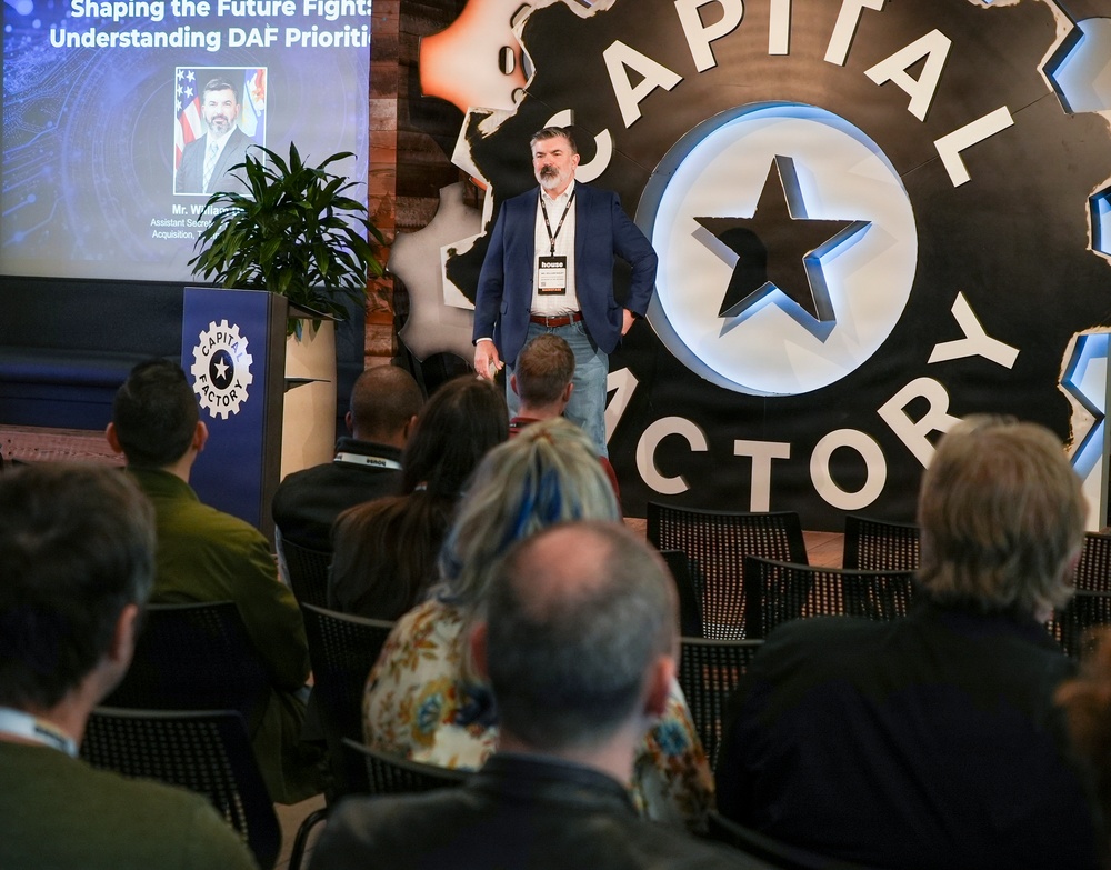 DAF acquisition leader speaks at Capital Factory House in Austin