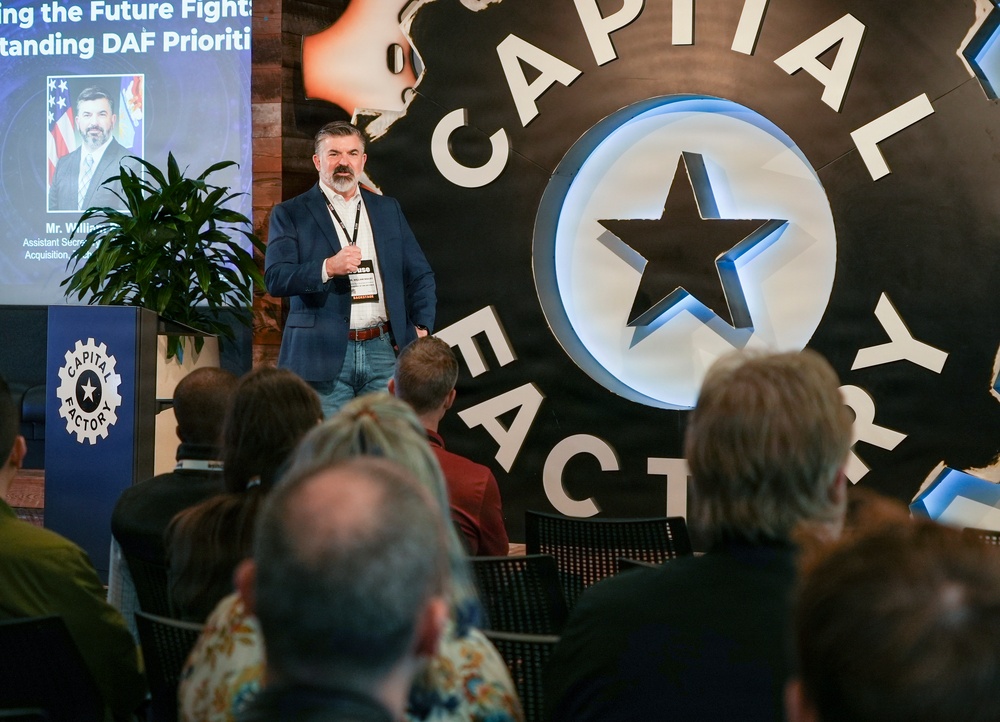 DAF acquisition leader speaks at Capital Factory House in Austin