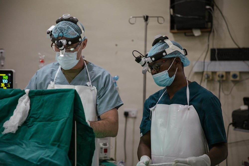 US, Tanzania medical professionals conduct otolaryngology surgery during Justified Accord 26