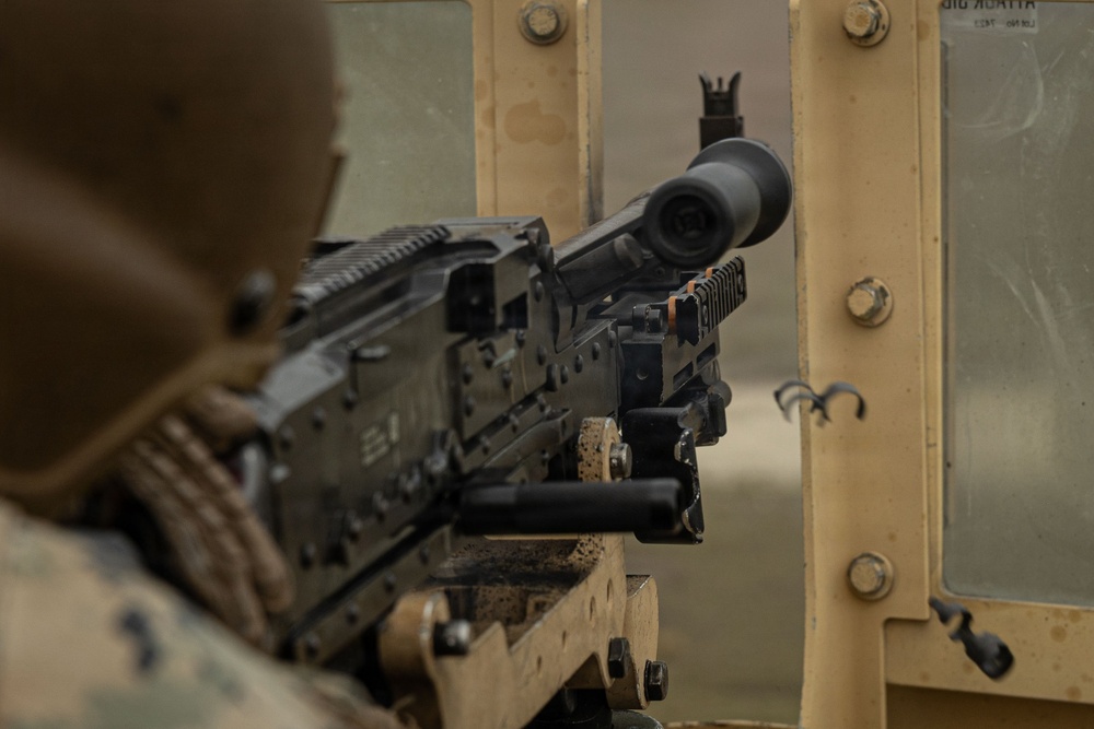 Marines with 2nd Maintenance Battalion Conduct Live-Fire Machine Gun Range
