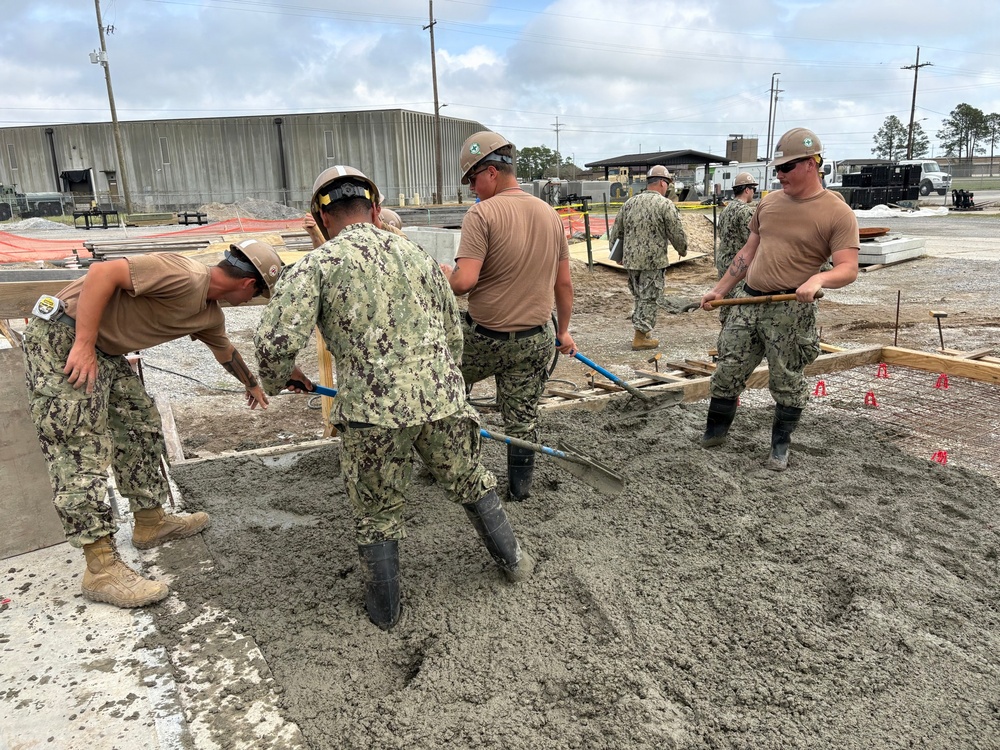 NMCB 133 Builds a Storage Facility