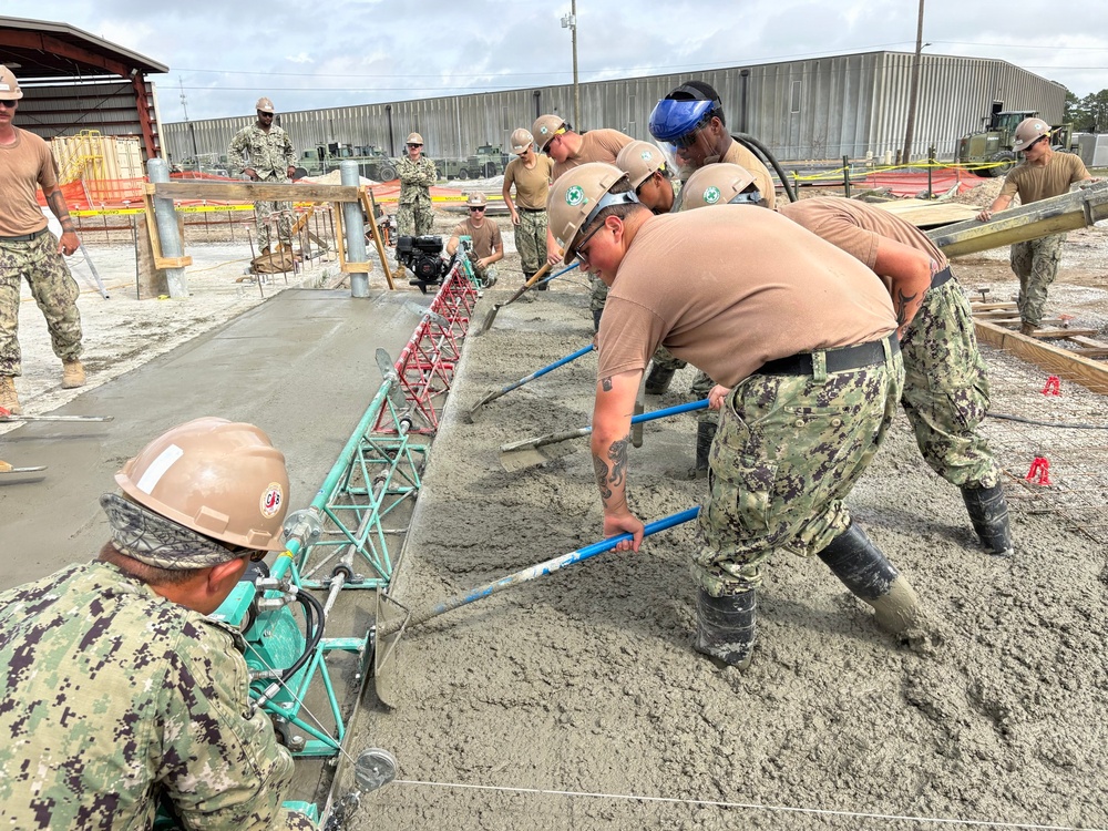 NMCB 133 Builds a Storage Facility