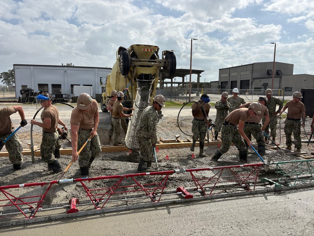 NMCB 133 Builds a Storage Facility