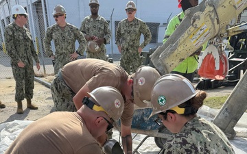 NMCB 133 Builds a Storage Facility