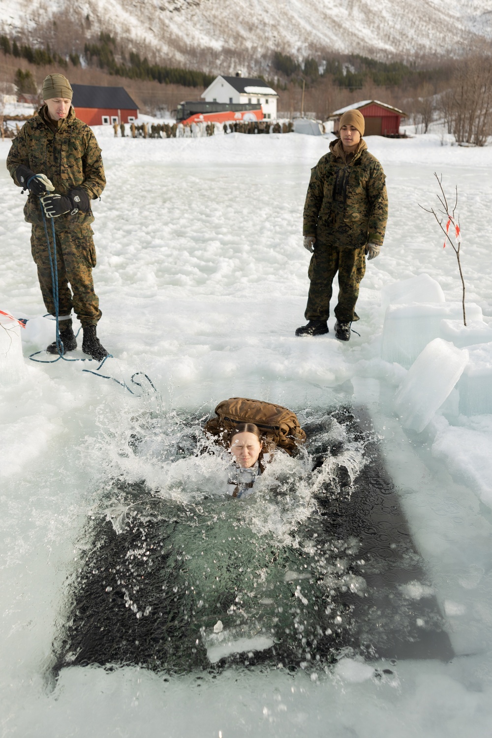 CORE26 | U.S. Marines, Sailors Execute Cold Plunge for Arctic Exercise