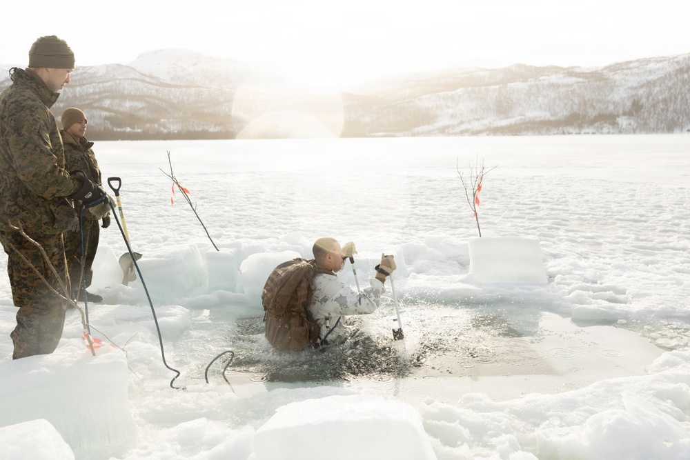 CORE26 | U.S. Marines, Sailors Execute Cold Plunge for Arctic Exercise