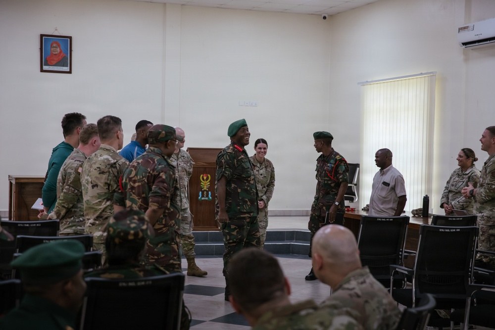 US medical professionals receive an orientation of Lugalo Military Hospital during Justified Accord 2026