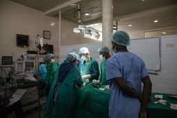 US Soldier performs surgery during the first-ever MEDREX in Tanzania as part of Justified Accord 2026