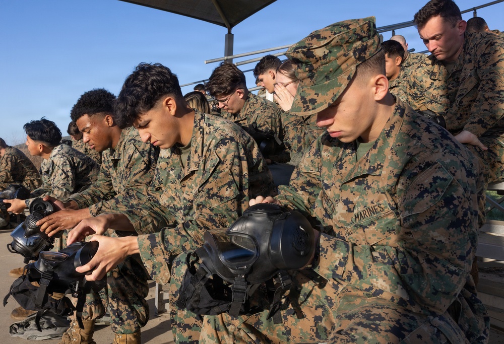 I MEF Marines participate in annual gas chamber training