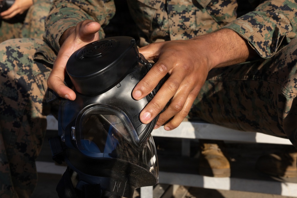I MEF Marines participate in annual gas chamber training