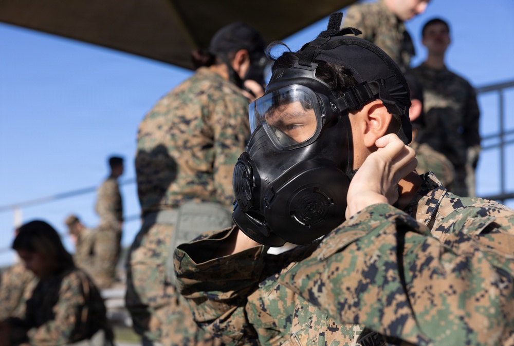 I MEF Marines participate in annual gas chamber training