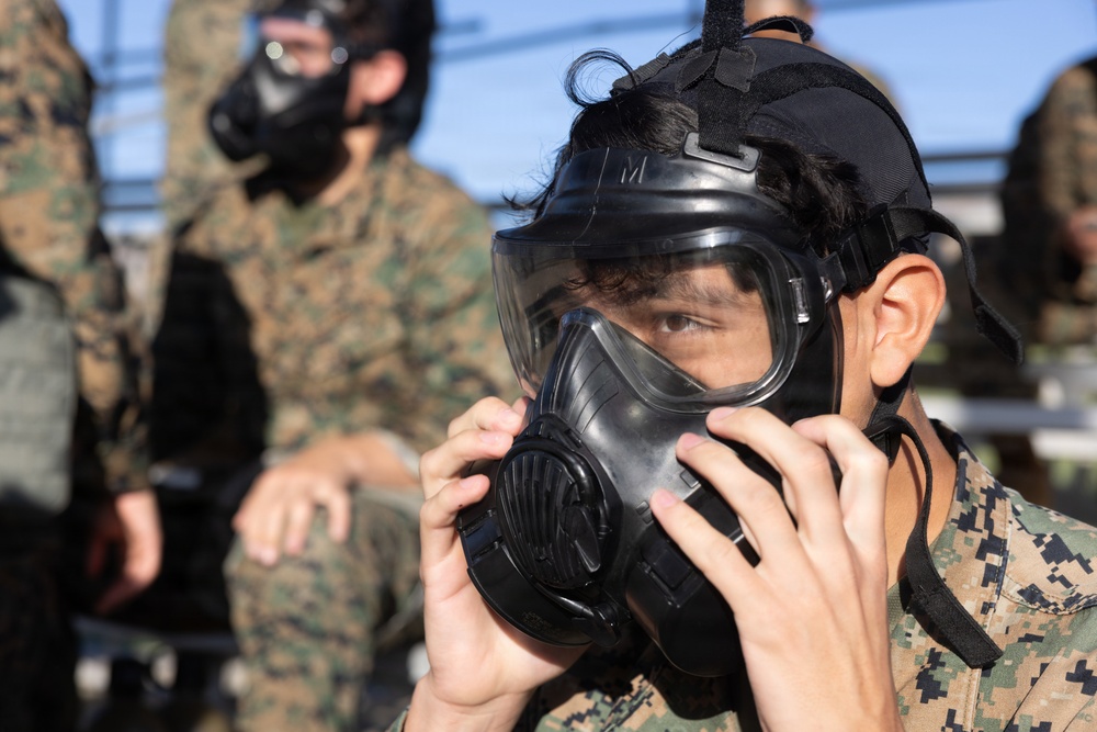 I MEF Marines participate in annual gas chamber training