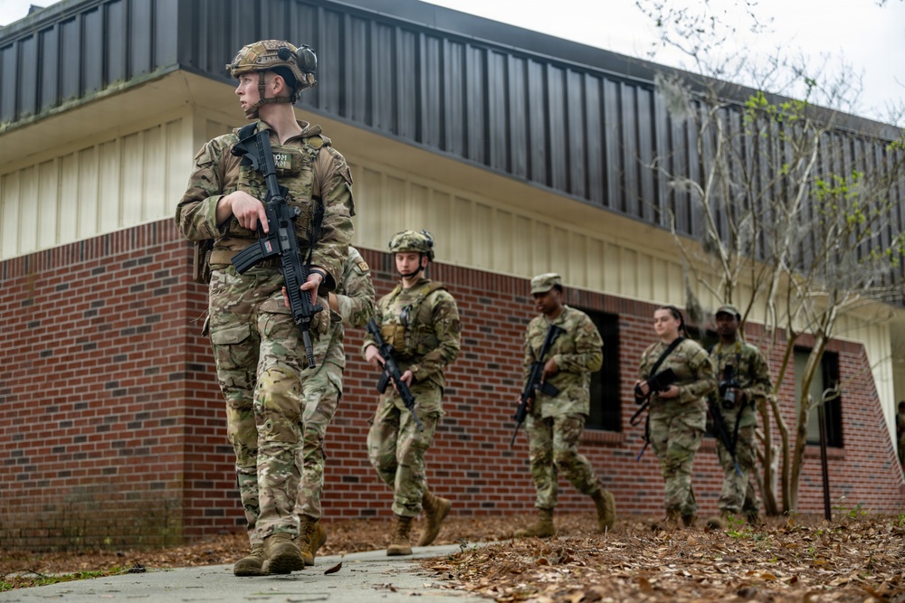 Airmen conduct expeditionary communication training during Scorpion Lens 2026