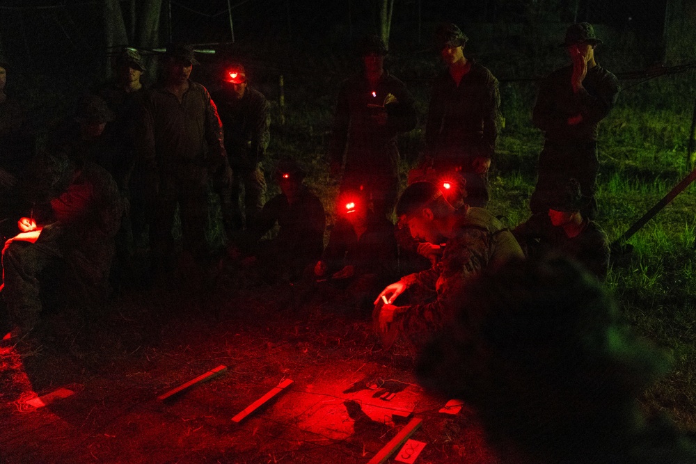 Task Force Ashland Marines Observe Terrain Model During Exercise Cobra Gold 26