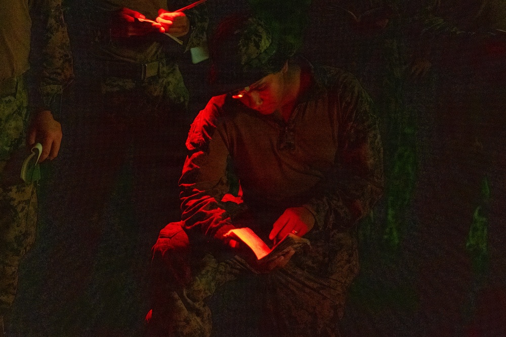 Task Force Ashland Marines Observe Terrain Model During Exercise Cobra Gold 26