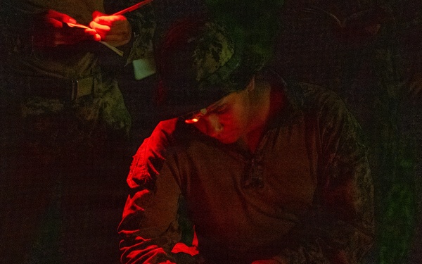 Task Force Ashland Marines Observe Terrain Model During Exercise Cobra Gold 26