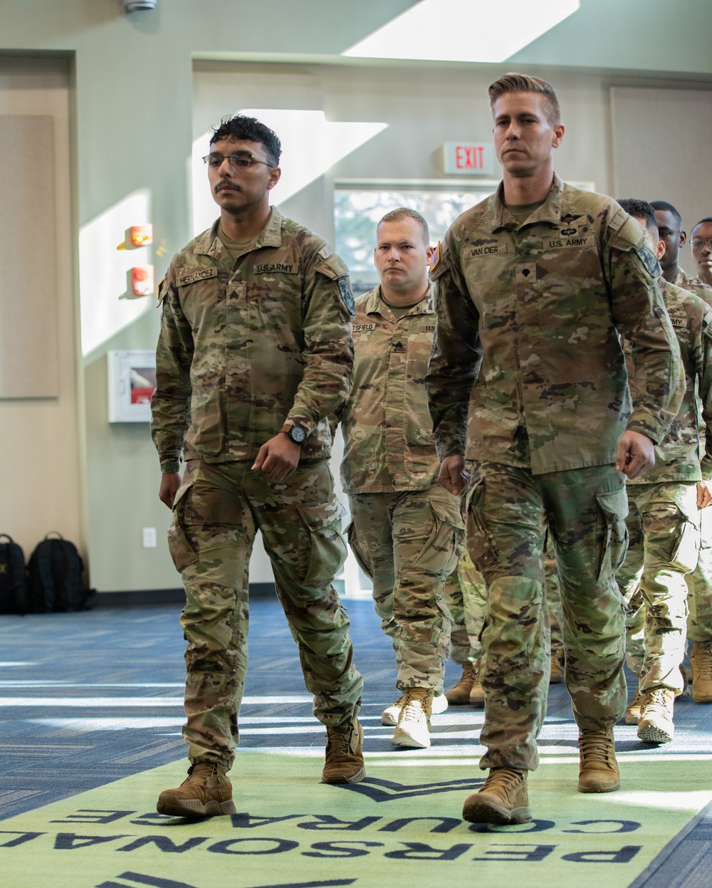 78th Troop Command Soldiers Walk In