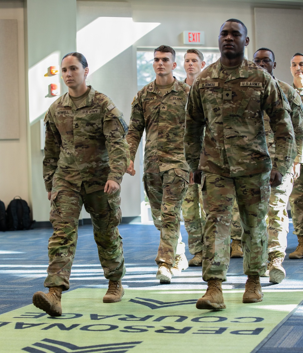 201st Regional Support Group Soldiers Walk In