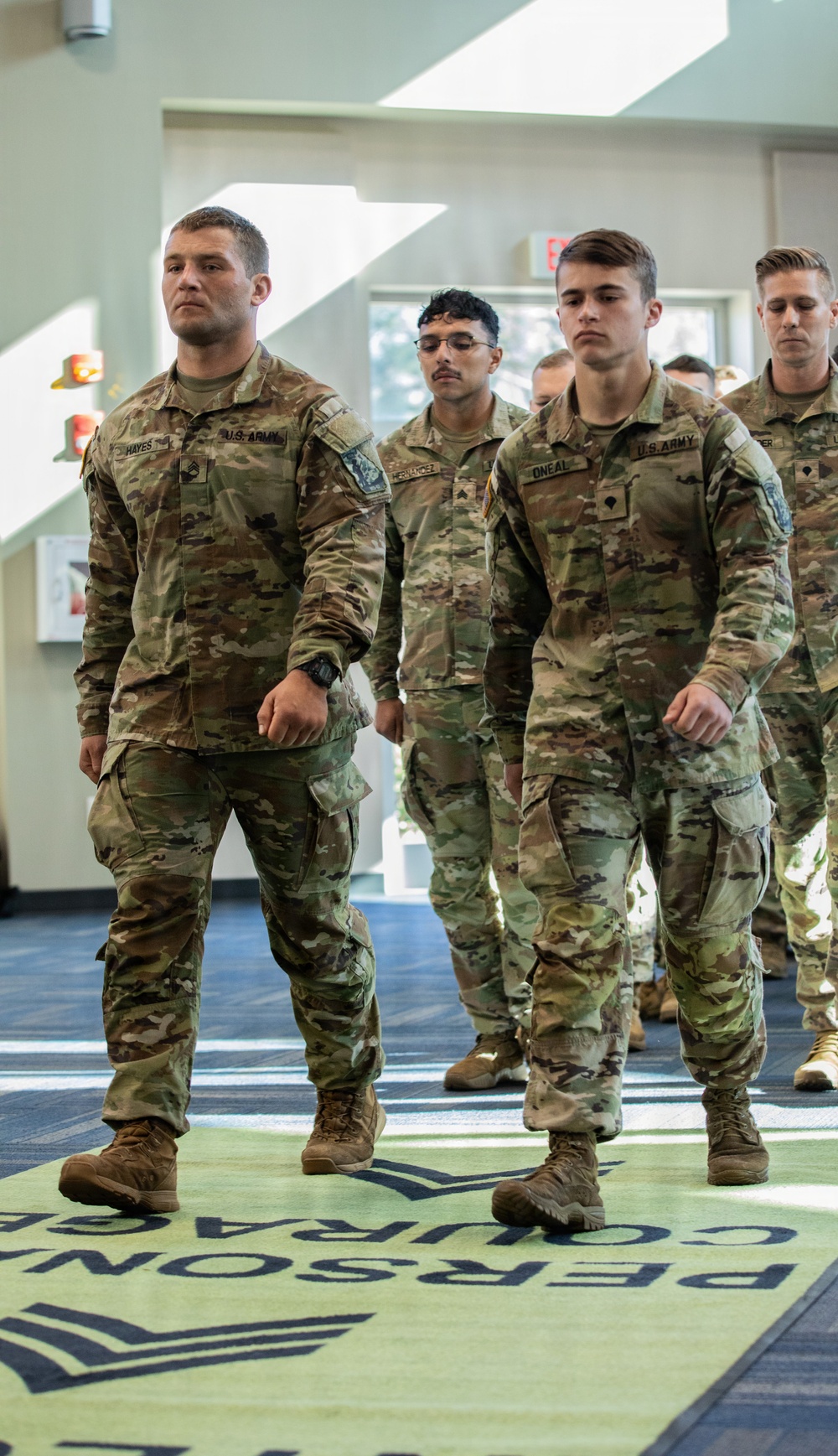 48th Infantry Brigade Combat Team Soldiers Walk In